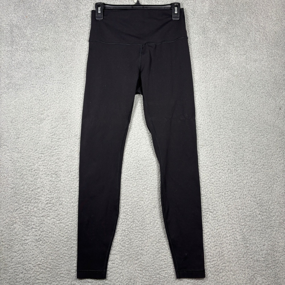 Lululemon Leggings Womens 8 Black Wunder Under High Rise Luxtreme Tights 28"